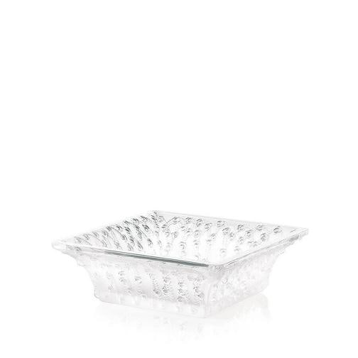NEW LALIQUE CRYSTAL ROSES BOWL SQUARE #1101700 BRAND NIB RARE LARGE - 2