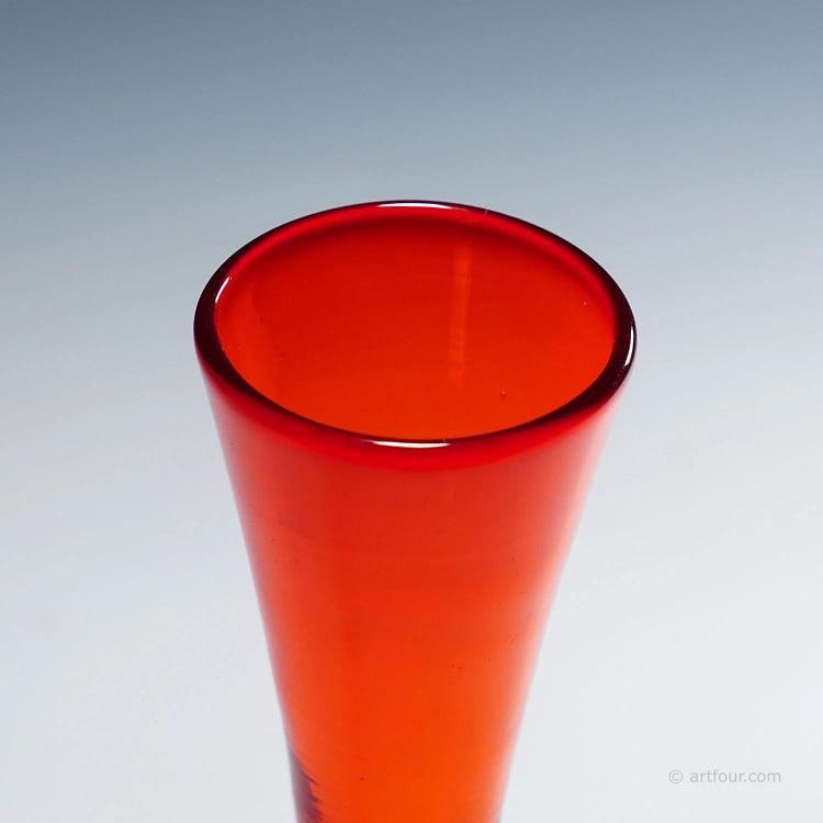 Vetro Soffiato Glass Vase by Vittorio Zecchin for Venini Murano ca. 1950 - 6