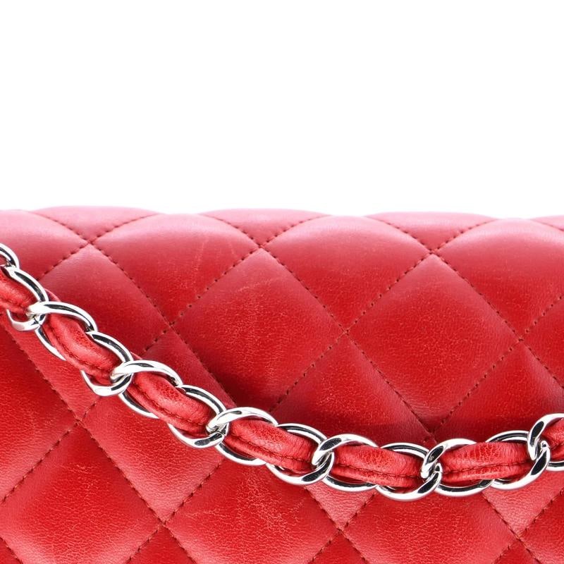 Chanel Classic Double Flap Bag Quilted Lambskin Jumbo - 7