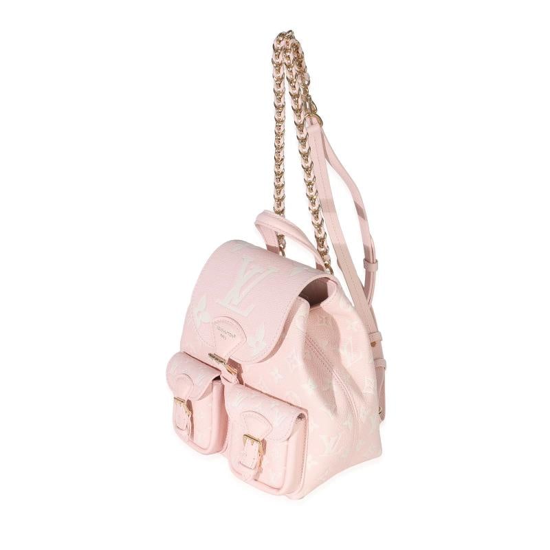 Louis Vuitton Pink Opale Monogram Empreinte Backup Backpack - 3