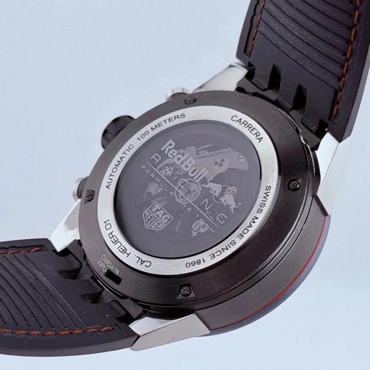Tag Heuer Carrera Red Bull CAR2A1N.FT6100 45mm Blue Skeleton Dial Box Papers - 10