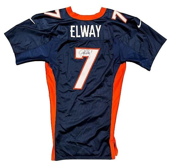 John Elway Signed 1997 Denver Broncos Nike Pro Cut Game Jersey JSA COA (1 of 8)
