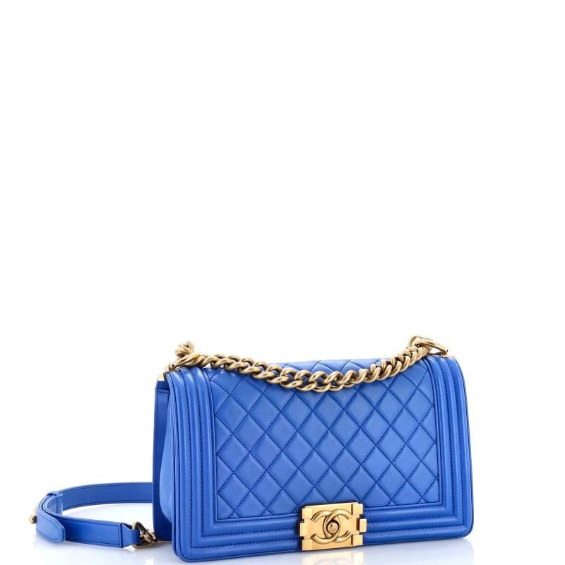 Chanel Boy Flap Bag Quilted Lambskin Old Medium - 2