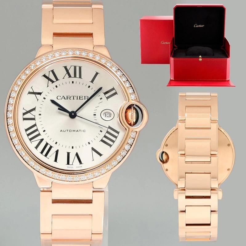 MINT DIAMOND Cartier 3941 Ballon Bleu Rose Gold 42mm Watch Box: Condition: Pre-owned - Excellent,Brand: Cartier,Department: Men,Type: Wristwatch,Country of Origin: Switzerland Brand Cartier (Guaranteed Authentic) Model Ballon Bleu Reference Number 3941 Serial Numb