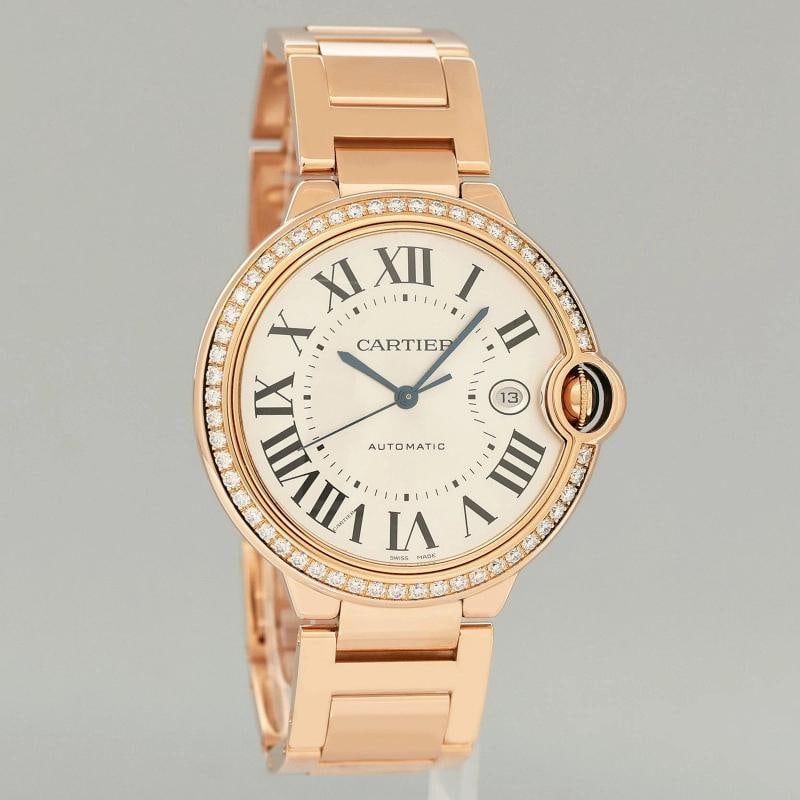 MINT DIAMOND Cartier 3941 Ballon Bleu Rose Gold 42mm Watch Box - 3