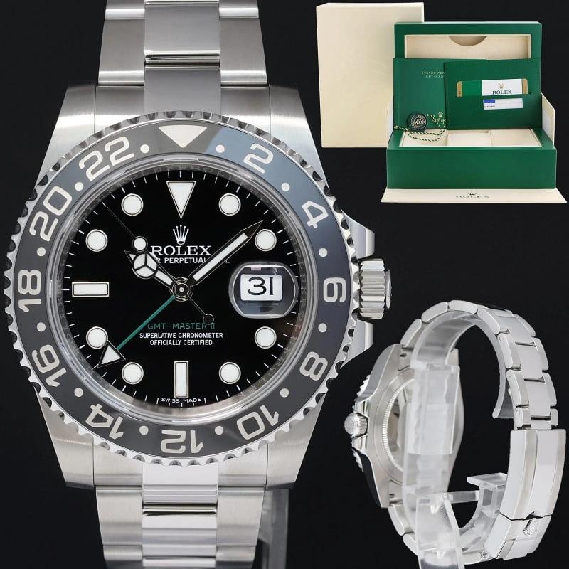 2018 MINT PAPERS Rolex GMT Master II 116710LN Steel Ceramic Black 40mm Watch Box: Condition: Pre-owned - Excellent,Brand: Rolex,Department: Men,Type: Wristwatch,Country of Origin: Switzerland
