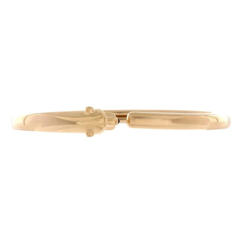 Cartier Panthere de Cartier Open Cuff Bracelet 18K Yellow Gold with Onyx: Condition: Pre-owned - Good,Brand: Cartier,Main Stone: Tsavorite,Metal: 18K Yellow Gold,Metal Purity: 18K,Style: Cuff,Type: Bracelet,Color: Yellow Gold,Material: 18K Yellow Gold, Onyx, Tsavorite