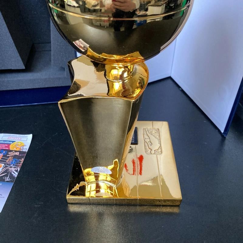 Tim Duncan Signed San Antonio Spurs NBA Championship Trophy With JSA COA - 4