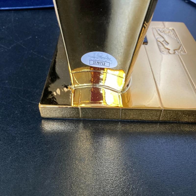 Tim Duncan Signed San Antonio Spurs NBA Championship Trophy With JSA COA - 5