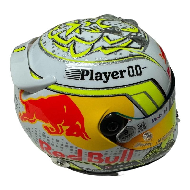 Max Verstappen Signed Autograph Helmet 1:2 2023 Las Vegas GP Red Bull Beckett - 2