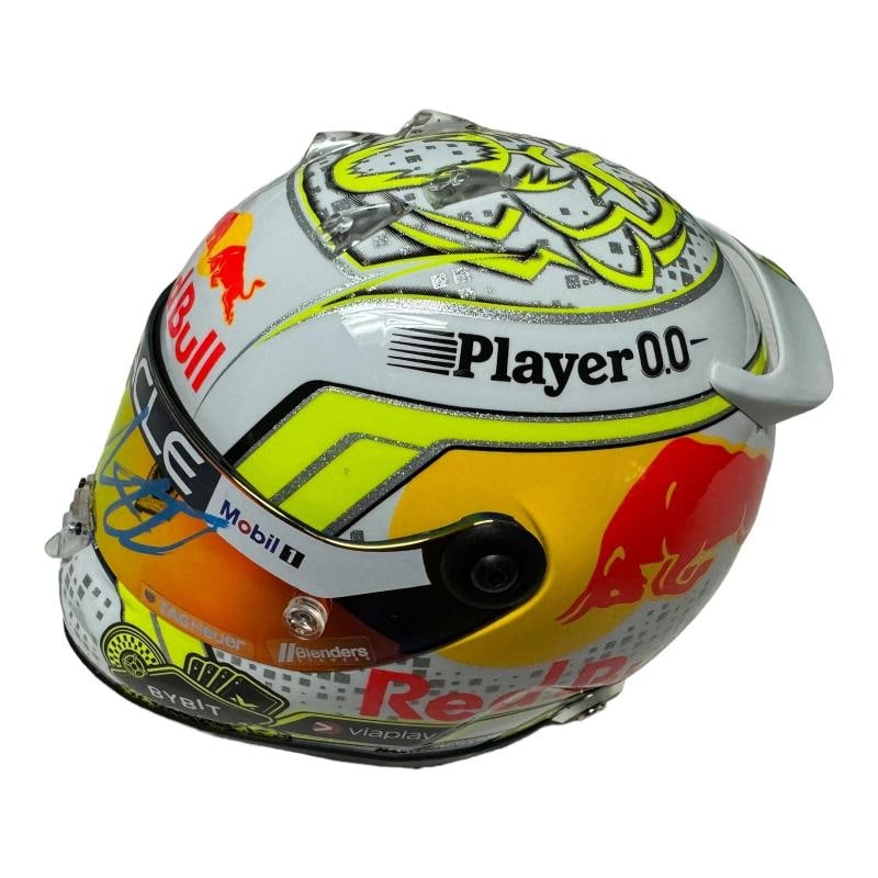 Max Verstappen Signed Autograph Helmet 1:2 2023 Las Vegas GP Red Bull Beckett - 3