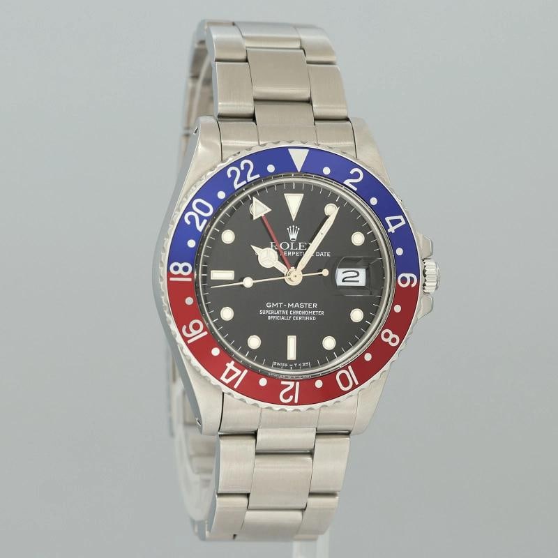 1988 MINT Rolex GMT-Master Pepsi Blue Red 40mm Steel 16750 Watch Box - 3