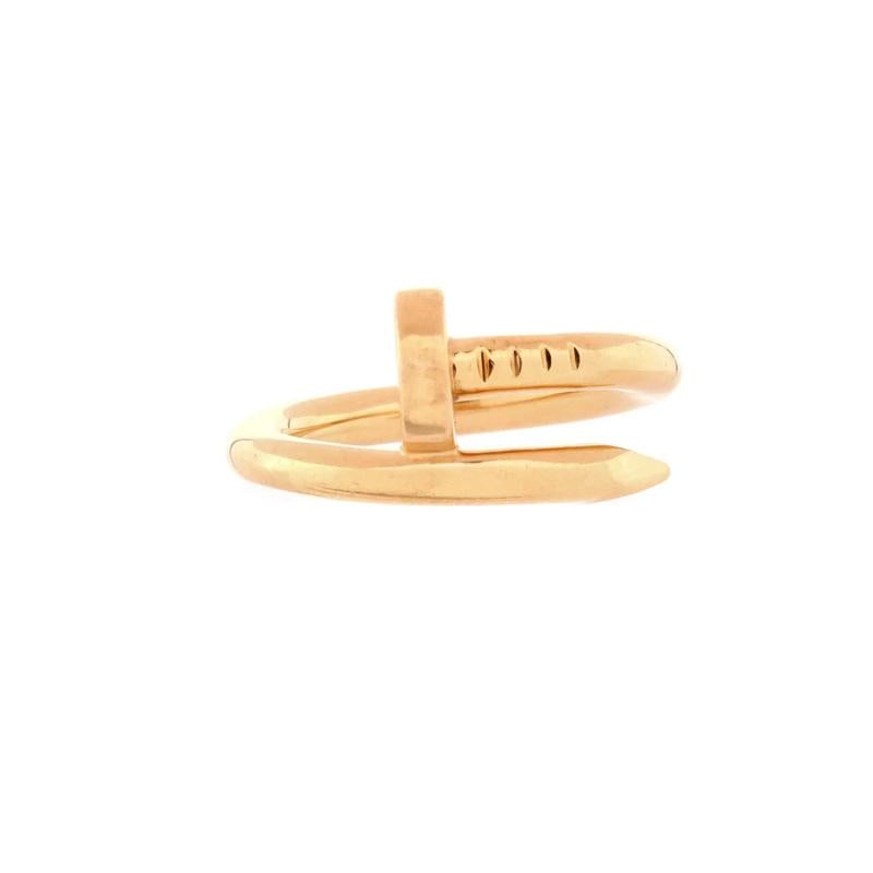 Cartier Juste un Clou Ring 18K Yellow Gold: Condition: Pre-owned - Good,Brand: Cartier,Main Stone: Unknown,Metal: 18K Yellow Gold,Metal Purity: 18K,Ring Size: 4.5 - 48,Type: Ring,Color: Yellow Gold,Style: 18K Yellow Gold,Material: 18K Yellow