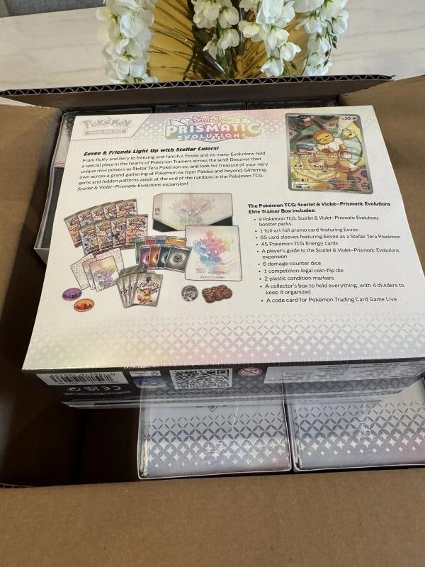 Pokemon Prismatic Evolutions Elite Trainer Box ETB 6X Case - 3