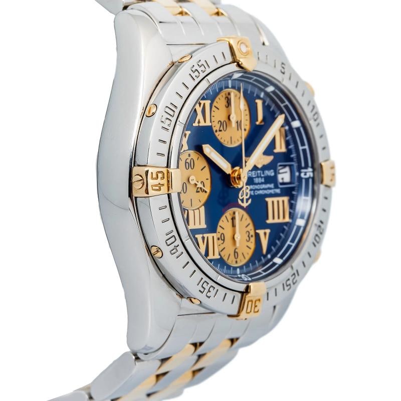 Breitling Chrono Cockpit B13358 Stainless Steel Blue Dial Auto Men's Watch 39mm - 4