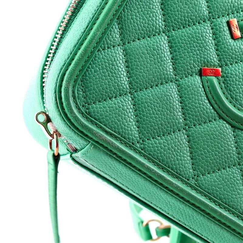 Chanel Filigree Vanity Case Quilted Caviar Medium - 7