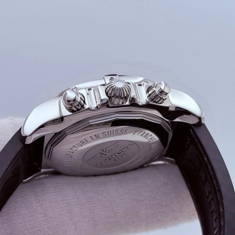 Breitling Chronomat 44 AB011012 44mm Black Carbon Fiber Dial Steel Box Paper - 8