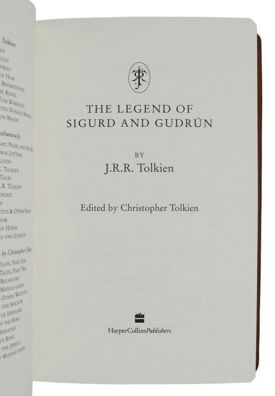 The Legend of Sigurd and Gudrun ~ by J.R.R. TOLKIEN ~ Signed Limited Ed. ~ 2009 - 7