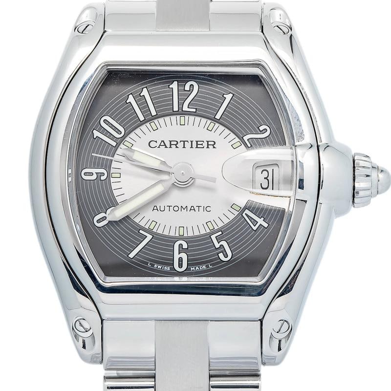 Cartier Roadster W62001V3 2015 Card Automatic SS Grey-Silver Tuxedo Dial 44x38mm - 2