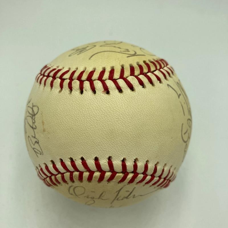 1978 New York Yankees World Series Champs Team Signed Baseball Munson Beckett - 8