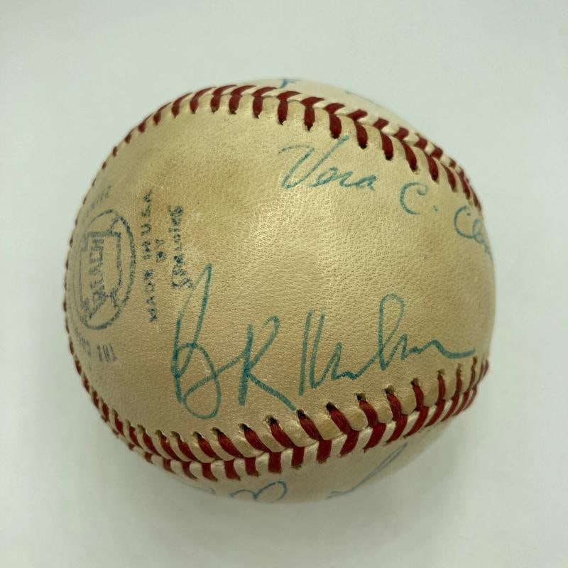 Satchel Paige Roger Maris Stan Musial HOF Legends Signed 1960's Baseball Beckett - 5