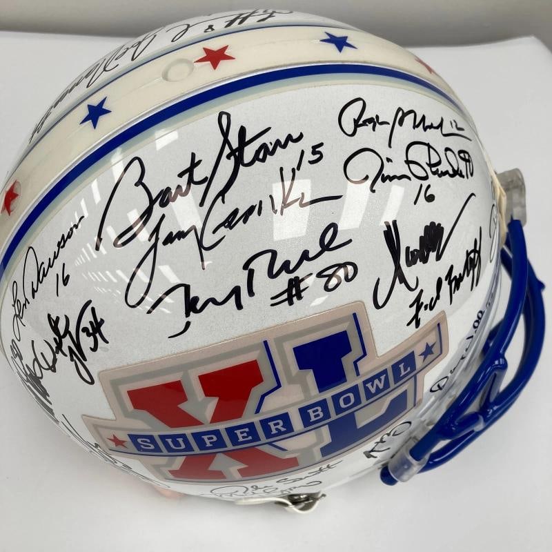 Beautiful Super Bowl MVP's Signed Helmet 40 Sigs With Tom Brady JSA COA - 13