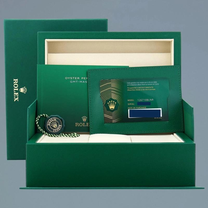 2026 NEW PAPERS Rolex 126710BLNR GMT Master II Batman Black Blue Oyster Watch - 7