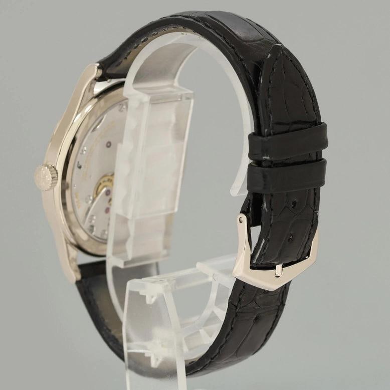 2021 PAPERS Patek Philippe 6119g 37mm White Gold Calatrava Black Leather Watch - 4