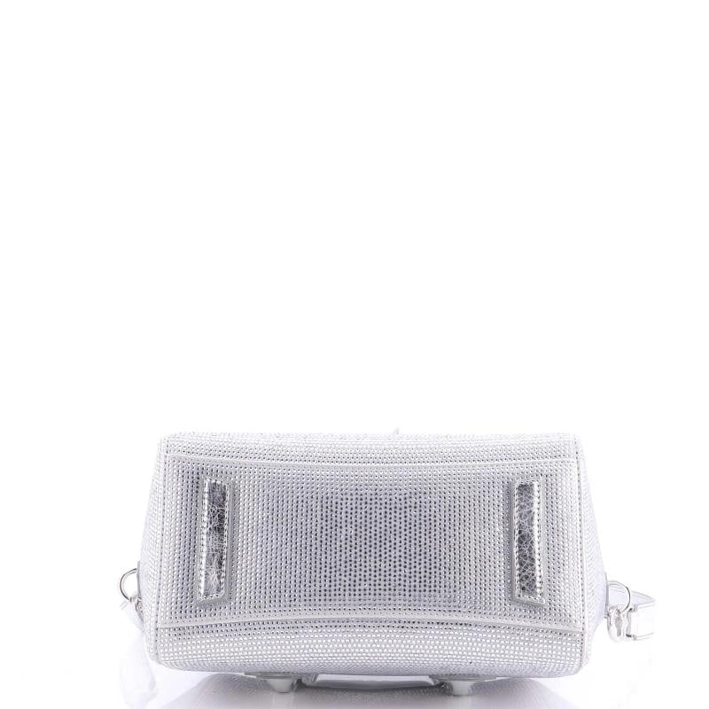 Givenchy Antigona Lock Bag Crystal Embellished Satin Mini - 4