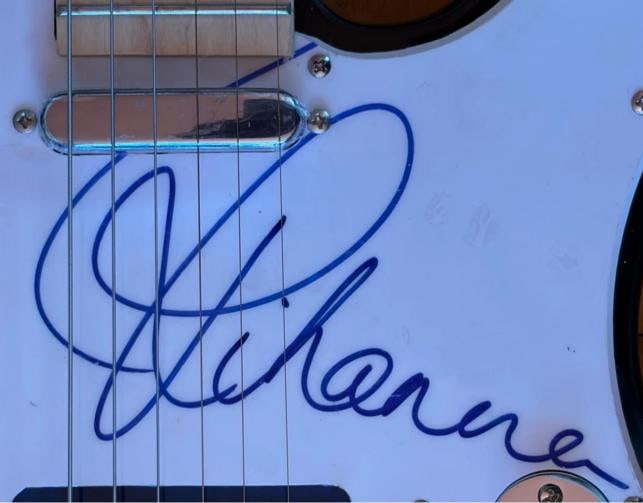 RIHANNA Signed Guitar (PSA) - 3