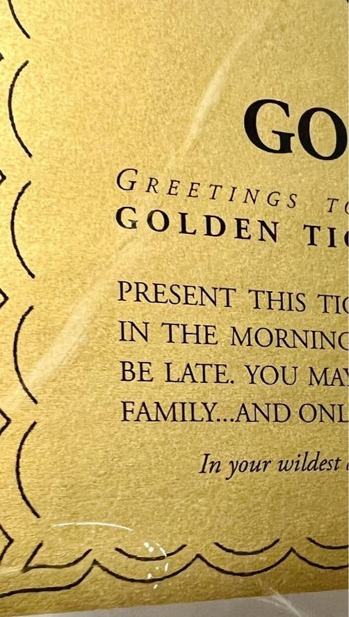 Gene Wilder Signed Willy Wonka's Golden Ticket PSA DNA Graded GEM MT 10 - 6