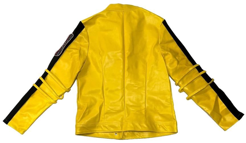 Uma Thurman Kill Bill Signed Yellow Jacket Auto Beckett Witnessed - 8
