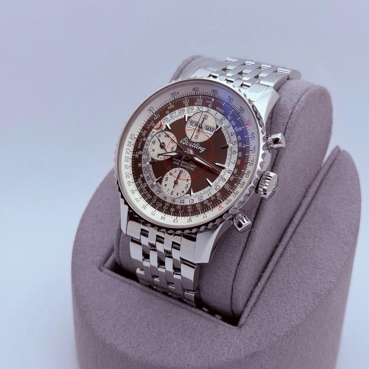Breitling Montbrillant Datora A21330 43mm Bronze Dial Stainless Steel - 9