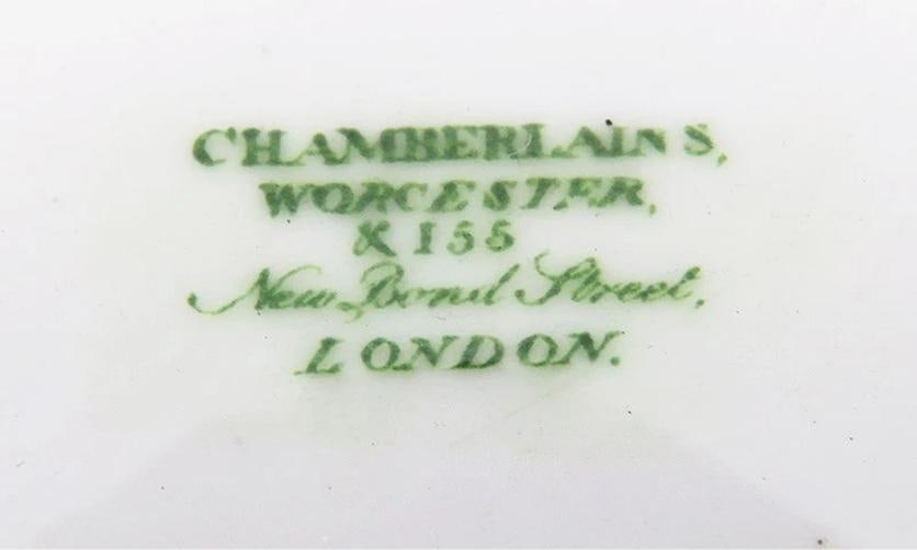 10 Antique 19th Century Chamberlain's Worcester Porcelain Soup/Cereal Bowls - 6