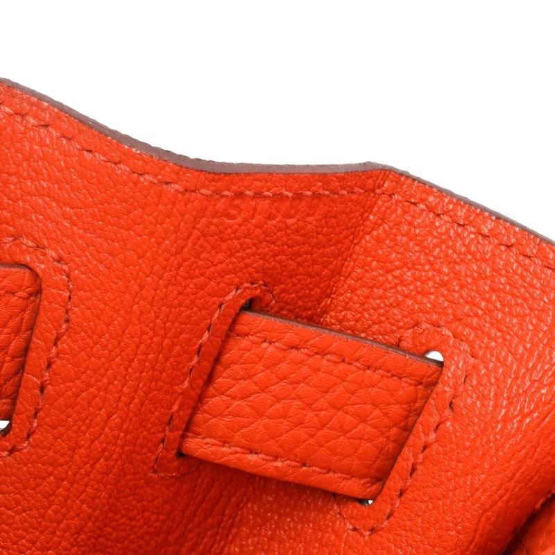 Hermes Kelly Handbag Orange Togo with Gold Hardware 28 - 8