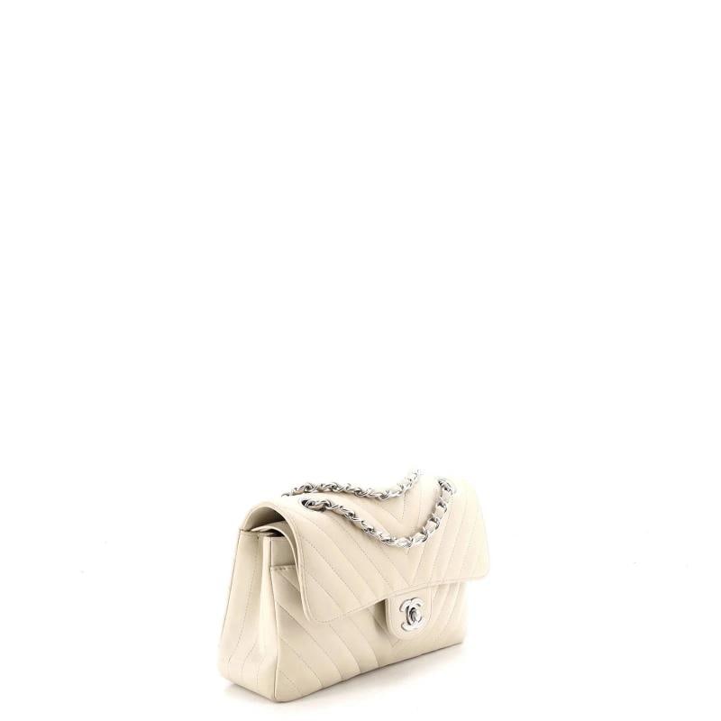 Chanel Classic Double Flap Bag Chevron Lambskin Small - 2
