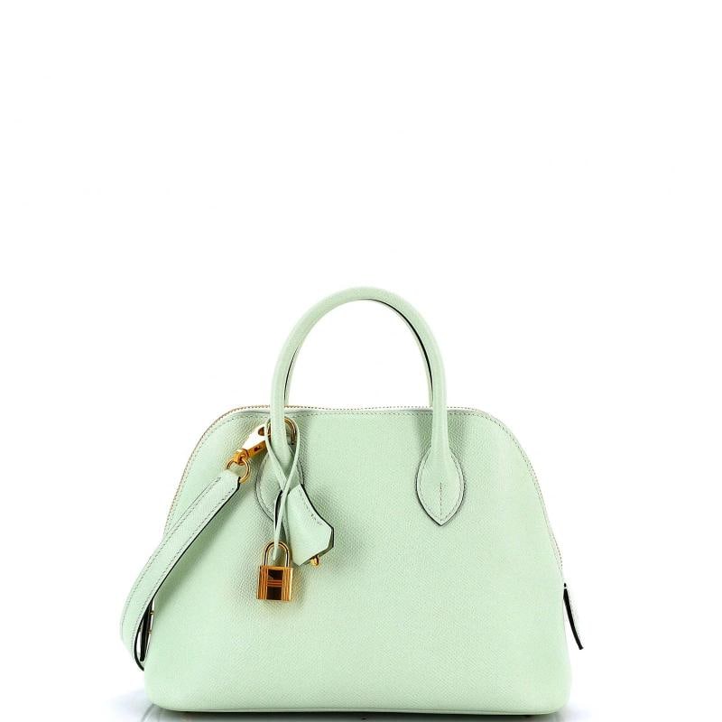 Hermes Bolide 1923 Bag Epsom 25: Accessories: Clochette, Lock, Keys, Dust Bag, With Strap Measurements: Handle Drop 3", Height 7.5", Width 10", Depth 3", Strap Drop 16". Condition: Pre-owned - Excellent,Brand: Hermes,Exterior