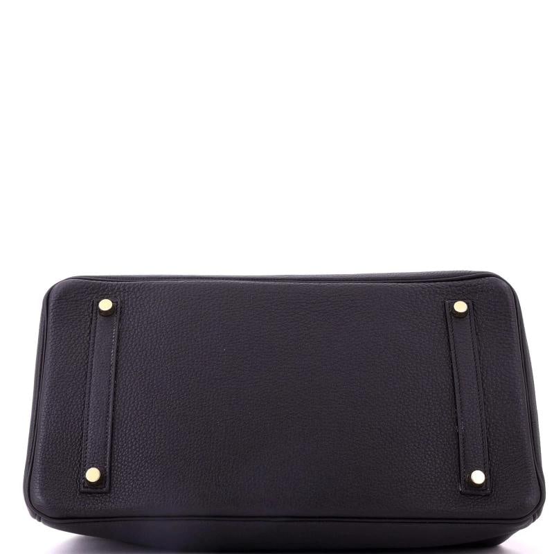 Hermes Birkin Handbag Black Togo with Gold Hardware 35 - 5