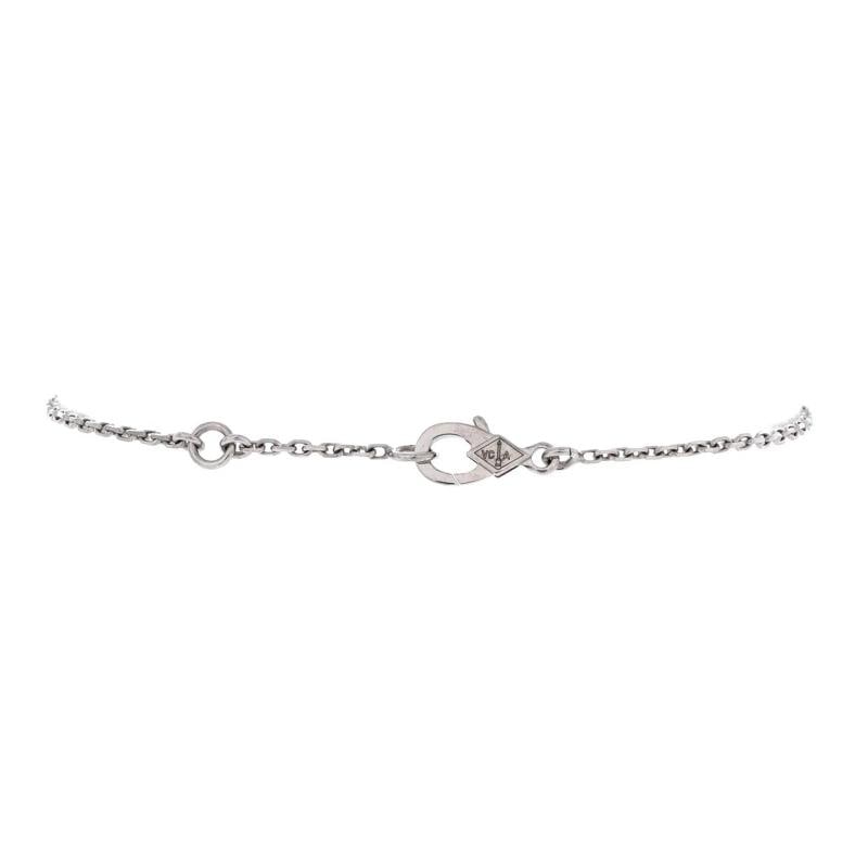 Van Cleef & Arpels Lotus Openwork Bracelet 18K White Gold with Diamonds Mini - 2