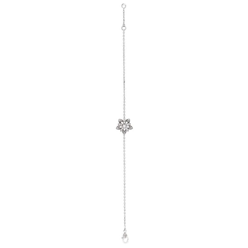 Van Cleef & Arpels Lotus Openwork Bracelet 18K White Gold with Diamonds Mini - 3