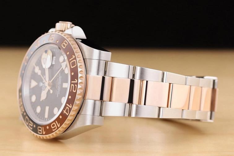 2020 CARD ROLEX GMT MASTER II 126711 CHNR 18K ROSE GOLD STEEL ROOT BEER WATCH - 4
