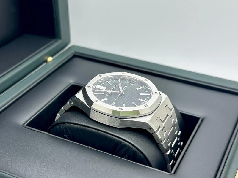 NEW 2025 Audemars Piguet Royal Oak 41mm Green Dial 15510ST.OO.1320ST.09 Box Card - 6