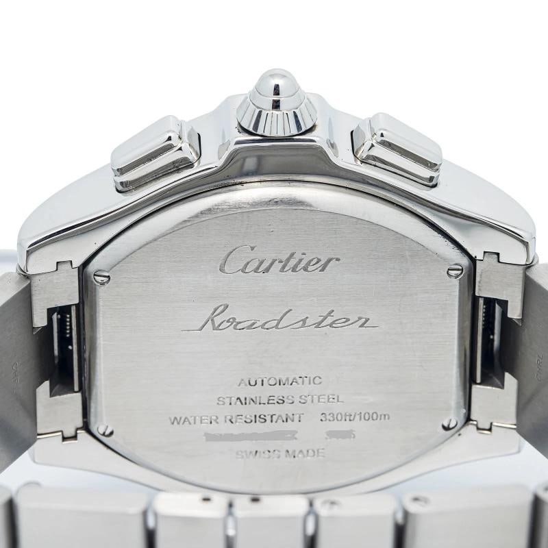 Cartier Roadster De W6206020 SS White Dial Quartz Men's Watch 44mm - 6