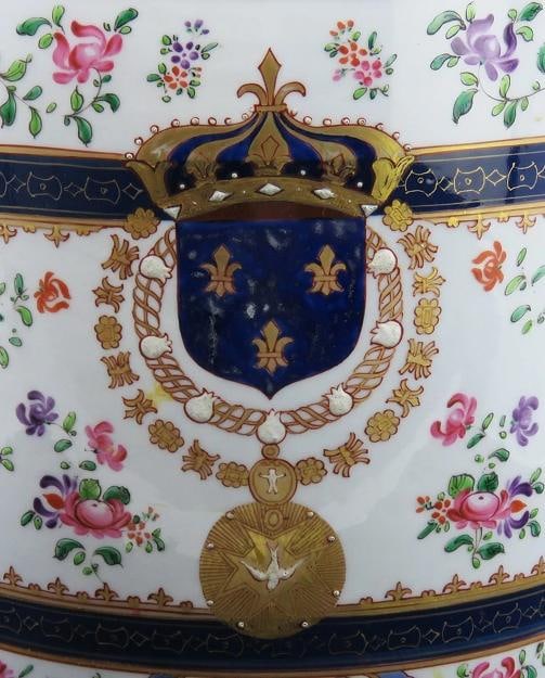 Superb Mid/Late 1800s French Ram's Head Armorial Wine Cooler Champagne Bucket - 2