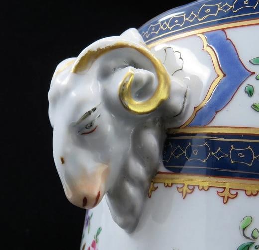 Superb Mid/Late 1800s French Ram's Head Armorial Wine Cooler Champagne Bucket - 4