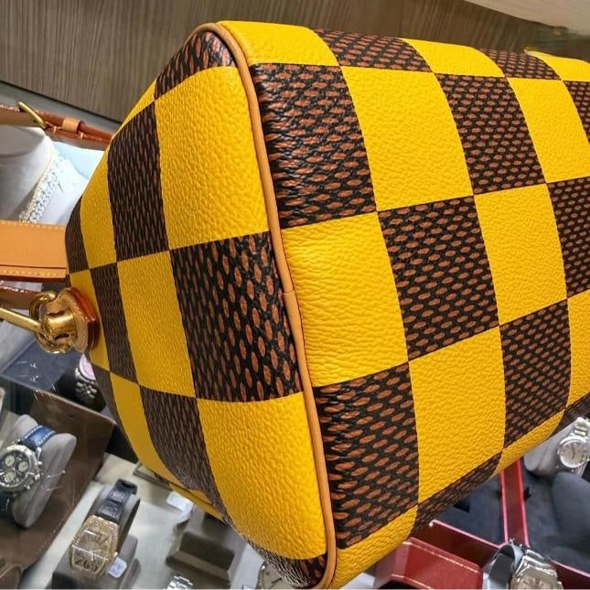 Louis Vuitton Damier Pop Speedy BandouliÃƒÂ¨re 25 in Jaune Mat (2024) - 12
