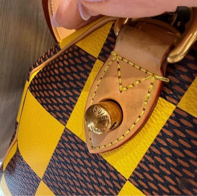 Louis Vuitton Damier Pop Speedy BandouliÃƒÂ¨re 25 in Jaune Mat (2024) - 5
