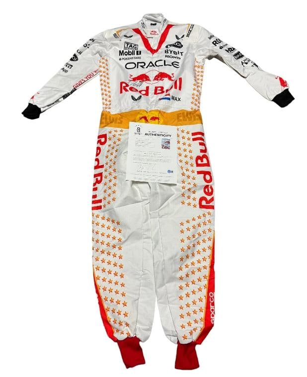 Max Verstappen Signed Autograph Formula One Race Suit Red Bull Beckett BAS F1 - 2