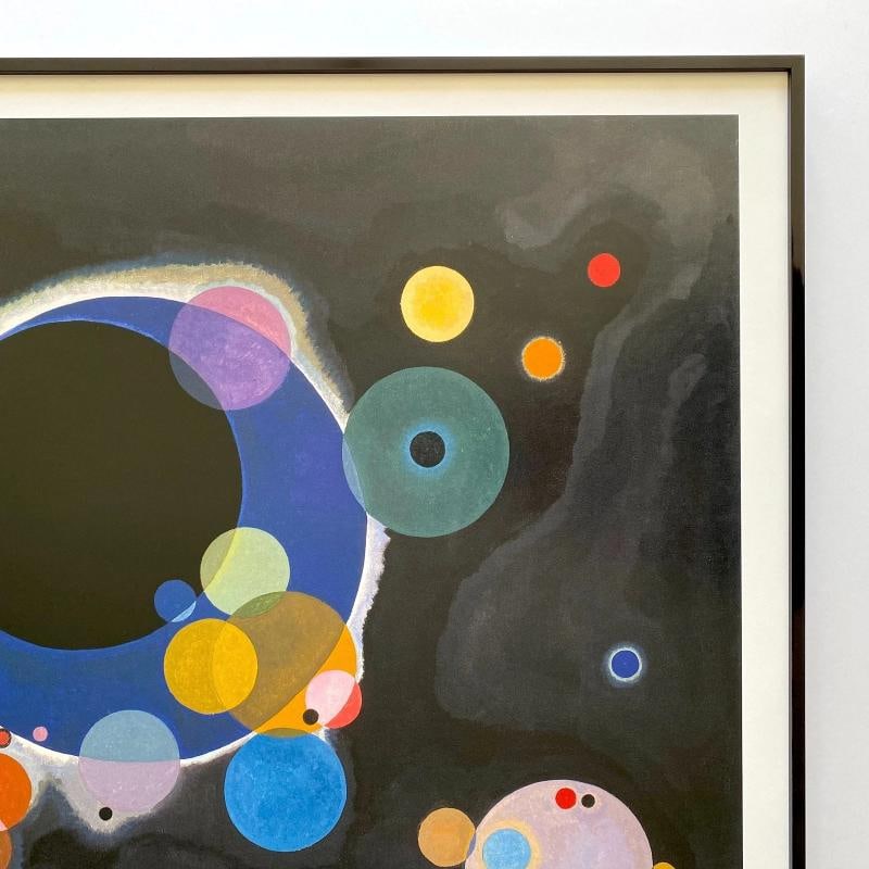 VASILY KANDINSKY MODERNIST LITHOGRAPH PRINT FRAMED MUSEUM POSTER "CIRCLES" 1926 - 9