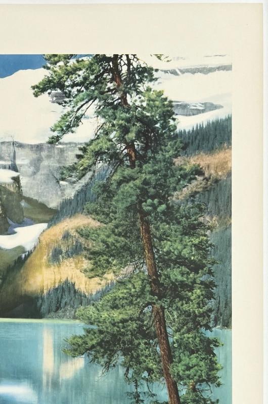 Original Vintage Poster LAKE LOUISE CANADIAN PACIFIC Canada Travel Tourism OL - 3